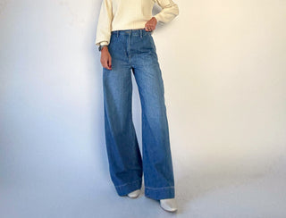 Trouser Style Super Wide Leg Jeans