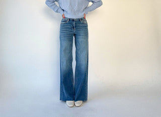 True Ease Wide Leg Jeans
