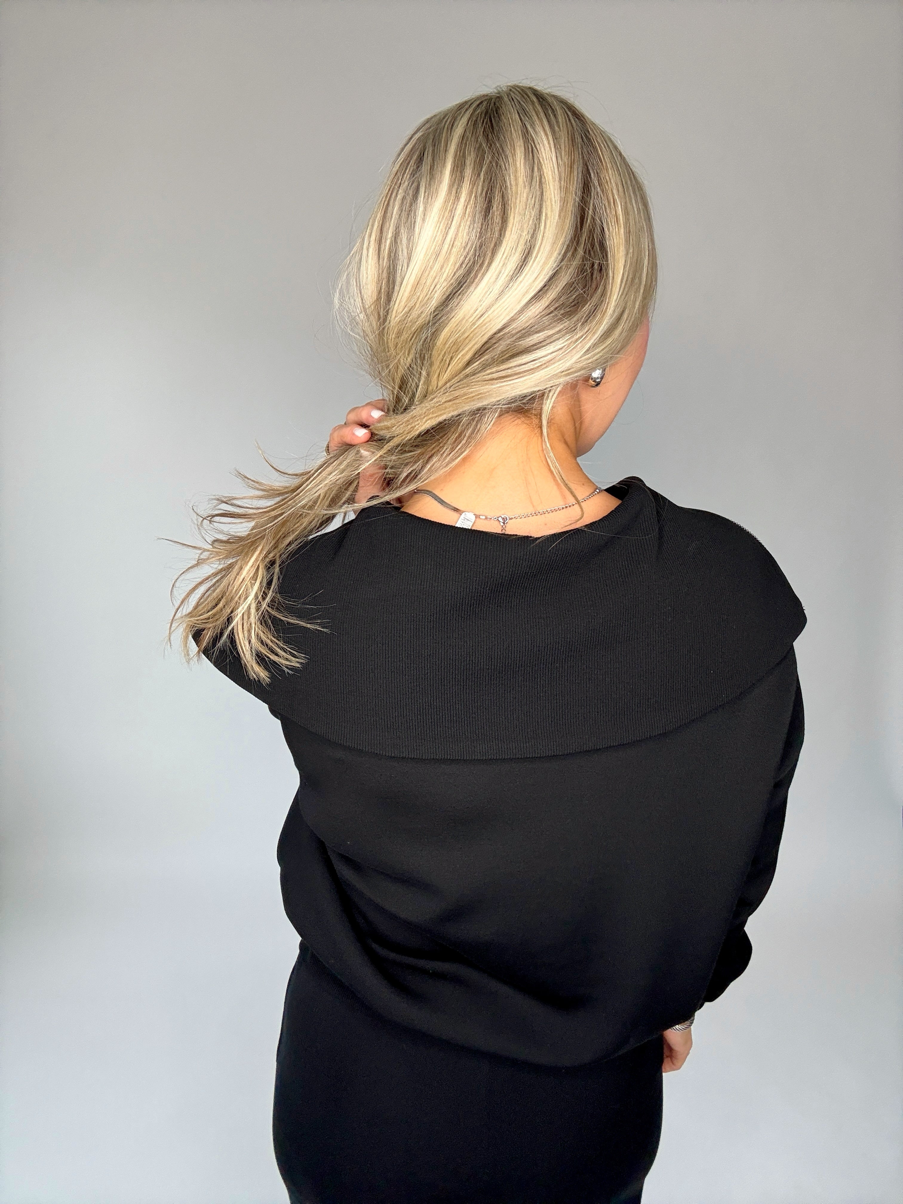 VARLEY Catherine Half Zip Sweat - Black – Avabelle