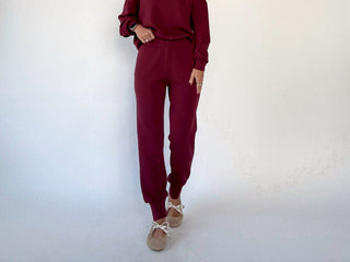 VARLEY The Slim Cuff Pant 27.5" New Maroon