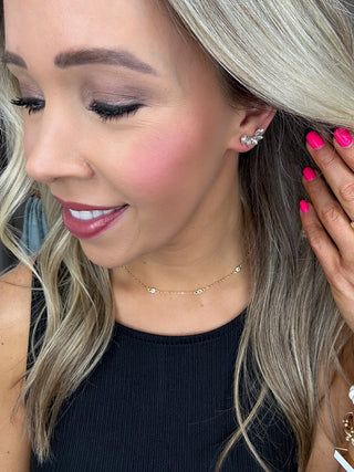 Marquise Studs - Gold